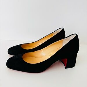 Christian Louboutin Black Heels with Red Sole